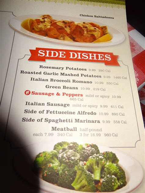 04 Sides menu – Buca di Beppo | ME SO HUNGRY