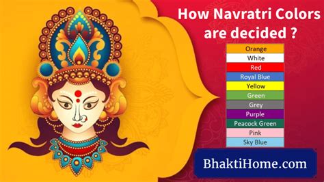 How navratri colors are decided | 9 colours of navratri | Bhakti Home