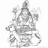 God Shiva Coloring Pages sketch template