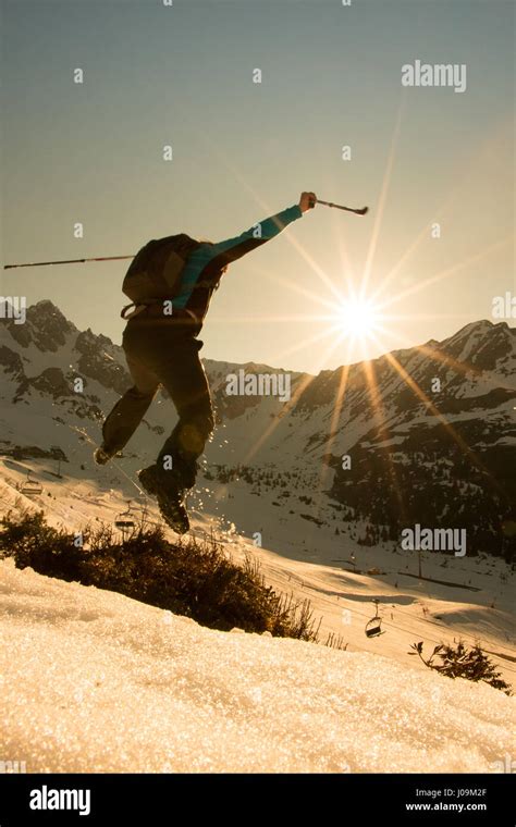 Hiking Nordic Walking Fitness Mountain Walking Stock Photo - Alamy