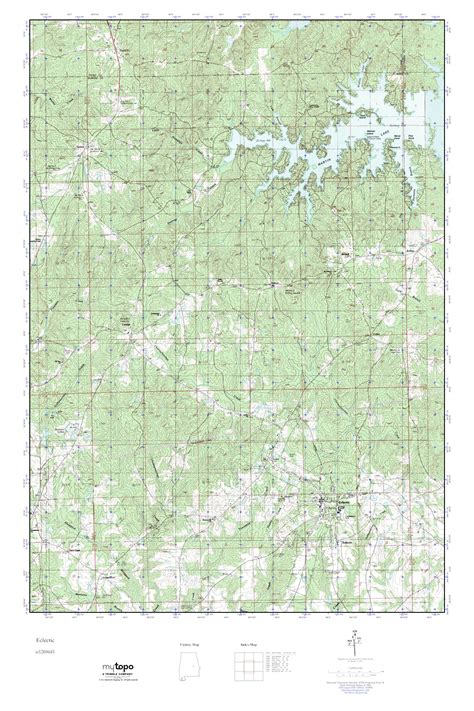 MyTopo Eclectic, Alabama USGS Quad Topo Map