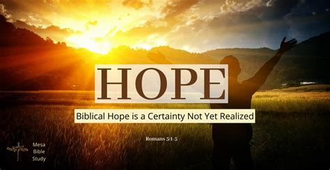 Biblical Hope: New Testament Hope Contains No Uncertainty - Free Bible Study Classes, Free Bible ...