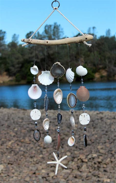 Driftwood Seashell Wind Chimes Sea Shell Wind Chimes Wind | Etsy ...