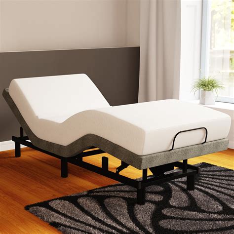 Signature Sleep Power Adjustable Upholstered Bed Base/Foundation with ...