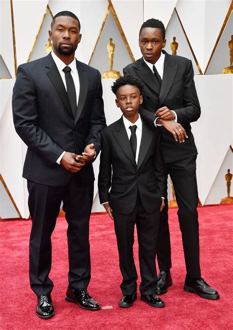 Trevante Rhodes, Alex R Hibbert, Aston Sanders Oscar 2017 Red Carpet ...