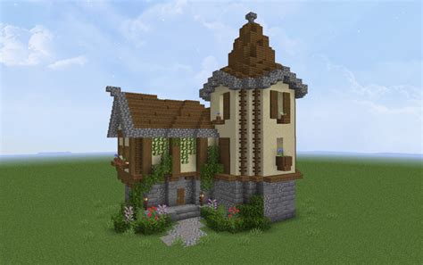 Minecraft Medieval House Schematics