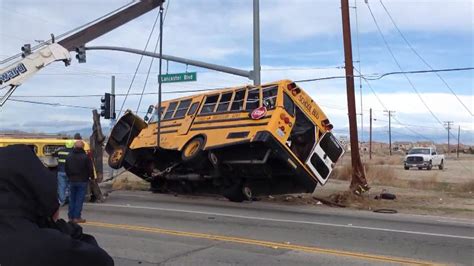 10 students injured, 1 critically, in Lancaster, California school bus crash - ABC7 Chicago