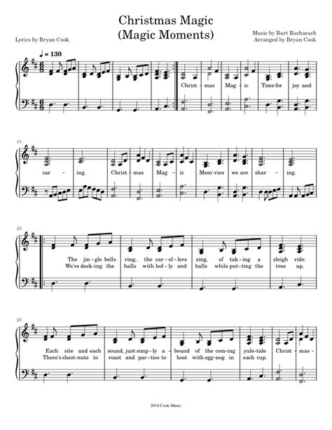 Christmas Magic Sheet music for Piano (Solo) | Download and print in ...