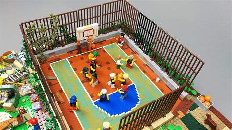 [MOC] Street basketball court | Street basketball, Lego design, Lego