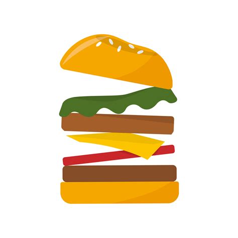 Big hamburger icon graphic illustration - Download Free Vectors, Clipart Graphics & Vector Art