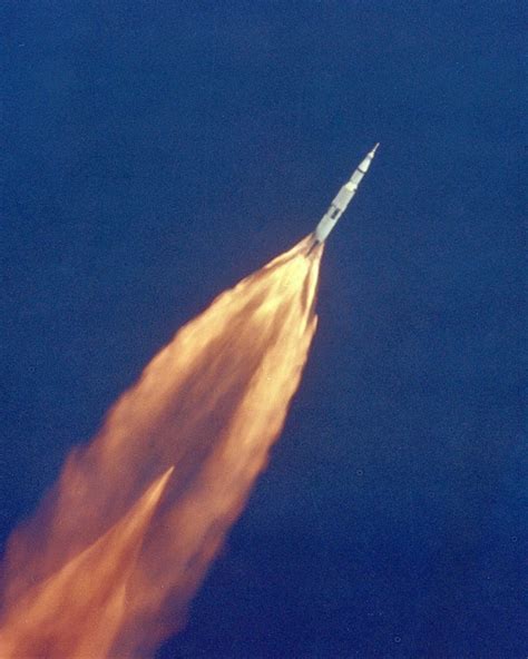 Saturn V rocket launch, carrying the Apollo 11 Moon mission. (NASA) : r/space