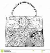 Purse Coloring Pages sketch template