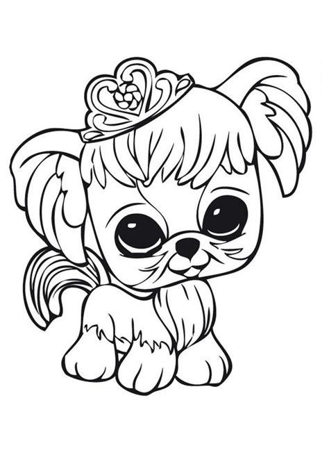 Littlest Pet Shop Dog With Crown | Littlest Pet Shop Coloring Pages ...