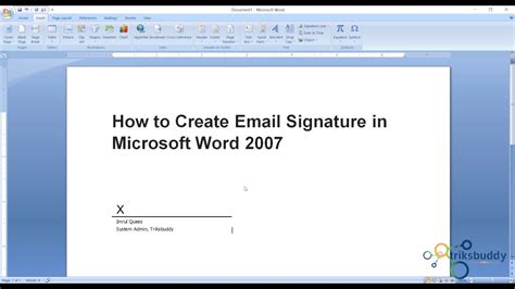 How to Create Digital Email Signature in Microsoft Word - YouTube