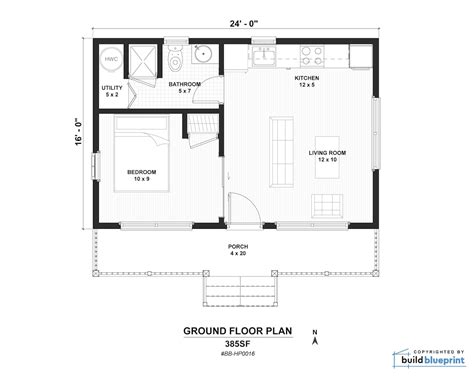 16' X 24' Aspen Cabin Architectural Plans Small - Etsy Canada