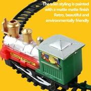 Buy Christmas Tree Electric Train Rail Car Toys Set Battery-Powered Train Toy Christmas Gift For ...