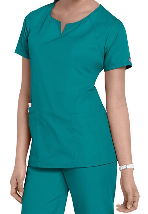 Cherokee Workwear 4 Pocket Round Neck Scrub Tops | Scrubs & Beyond