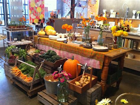 I like the idea of a mini farmers market within a retail shop, like a little general store. Love ...