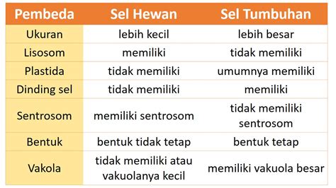 Perbedaan Sel Hewan dan Sel Tumbuhan | Biologi Sel