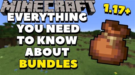 Minecraft COMPLETE Bundle Guide | Minecraft 1.17 Bundles Crafting ...