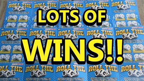 LOTS OF WINS! (NEW) "ROLL THE DICE" SCRATCH OFF LOTTERY TICKETS!! - YouTube