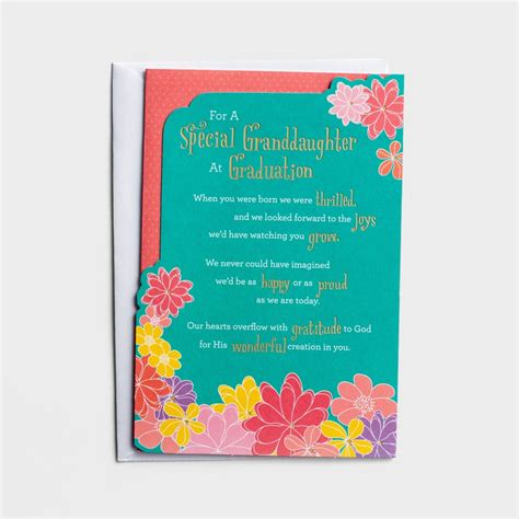 Graduation - Granddaughter - 1 Greeting Card