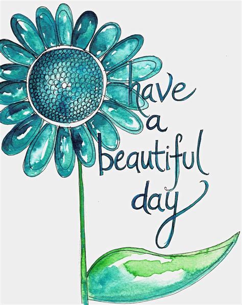 have a beautiful day, hand lettering and illustration by butterfly + bloom | Beautiful day ...