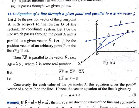 A Vector Equation For Line