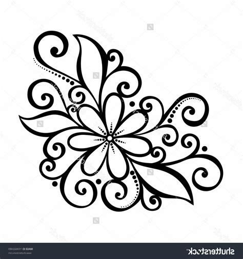 Simple Flower Pattern Drawing at PaintingValley.com | Explore ...