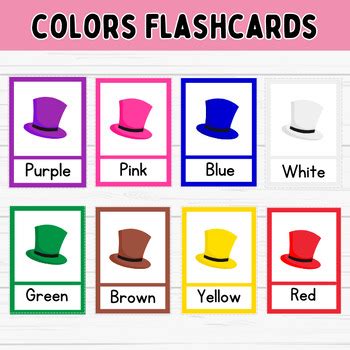 Colors Flashcards and Color matching Cards Game by Teera Studio | TPT