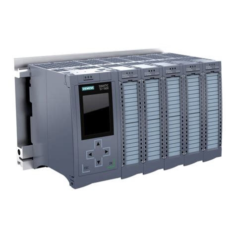 SIEMENS SIMATIC S7-1500 AUTOMATION SYSTEM CONTROLLER SYSTEM MANUAL ...