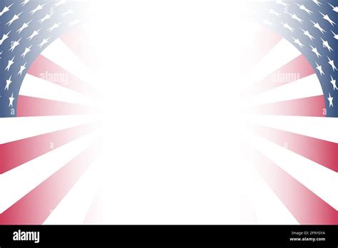 spiral effect red white blue american flag border background ...