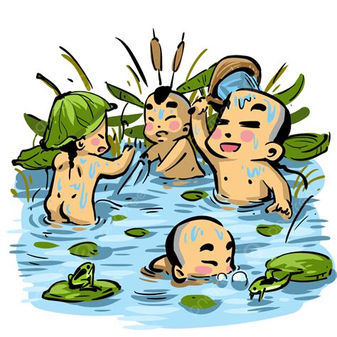 Naliligo Clipart People