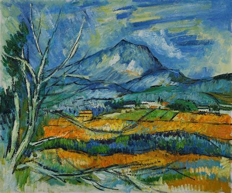 French Landscape Oil Painting 20*24" Paul Cezanne La Mont Sainte ...