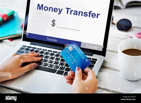 Online Money Transfer Interface Concept Stock Photo - Alamy