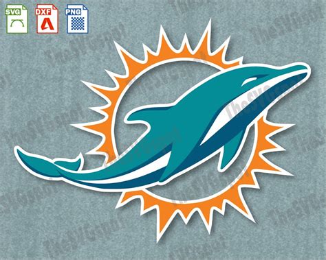 Miami Dolphins Logo - SVG Graphic & Cut File for Cricut or Silhouette