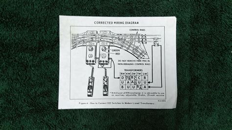 LIONEL # 022-60 022 SWITCHES CORRECTED WIRING DIAGRAM INSTRUCTIONS PHOTOCOPY | eBay