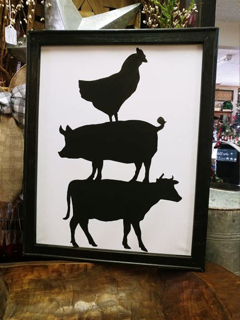 Farm animal kitchen decor for wall farm animal kitchen | Etsy in 2021 ...