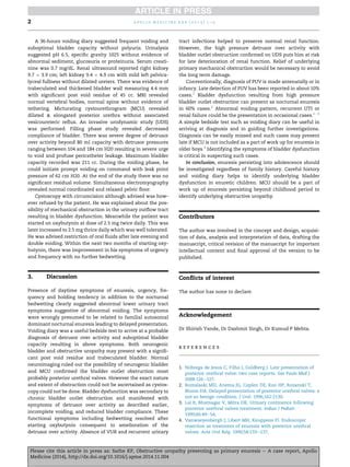 Obstructive uropathy presenting as primary enuresis – A case report ...