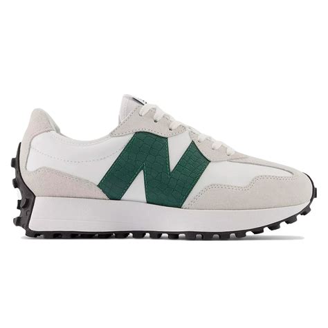 Women's New Balance 327 (White/Nightwatch Green) - WS327DC - Consortium