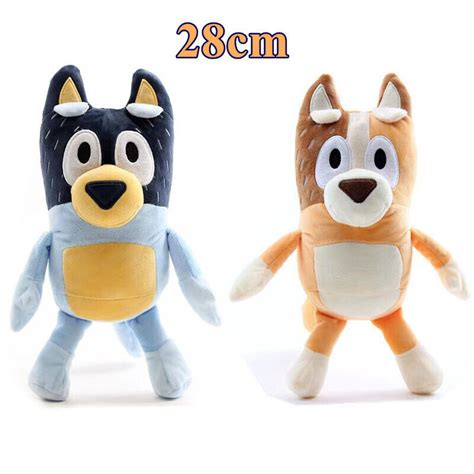 28cm Bluey Bingo Bandit Chilli Plush Toy Cartoon Anime Cowherd Dog Doll Kid Gift | #4601361620