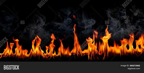 Fire Flames Smoke On Image & Photo (Free Trial) | Bigstock