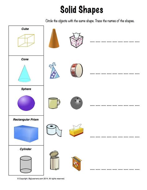 Fantastic Rectangle Shaped Things Free Printable Solar System Worksheets