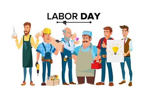 Labor Day Usa, Happy Labor Day, Character Illustration, Graphic Illustration, Character Concept ...