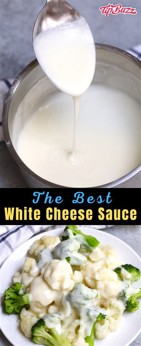 This White Cheese Sauce is creamy and smooth, perfect for drizzling onto vegetables or serving ...