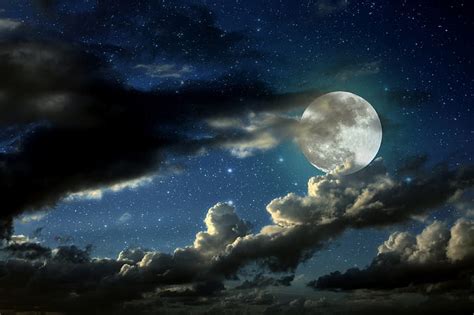 1366x768px | free download | HD wallpaper: full moon 4k images for ...