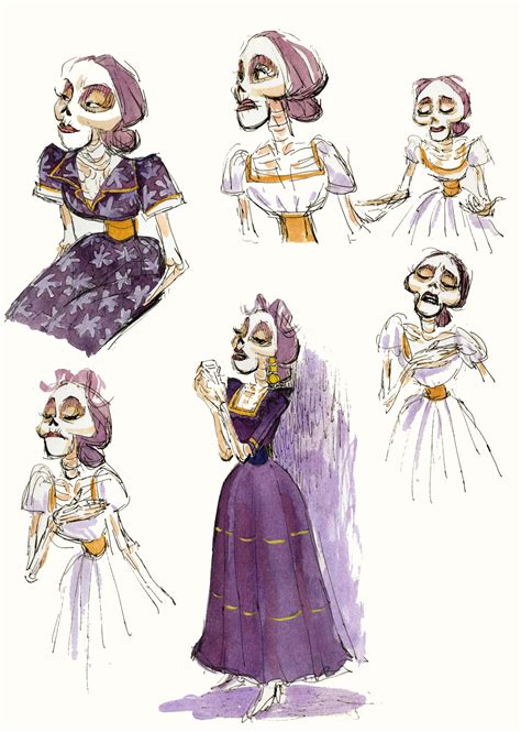 The Art Behind The Magic : Coco character designs by Daniela Strijleva