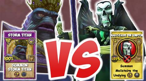 STORM TITAN VS MALISTAIRE THE UNDYING IN WIZARD101 - YouTube