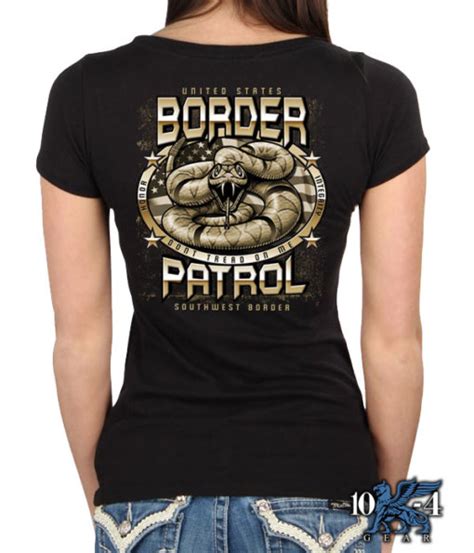 US Border Patrol Don't Tread On Me Ladies Shirt from 10-4 Gear.Com