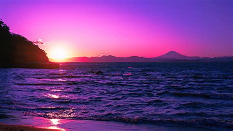 1920x1080 Beautiful Evening Purple Sunset 4k Laptop Full HD 1080P ,HD 4k Wallpapers,Images ...